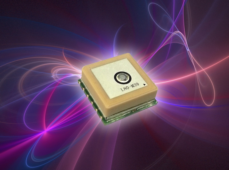 Very compact low-power GPS module has integrated patch antenna
